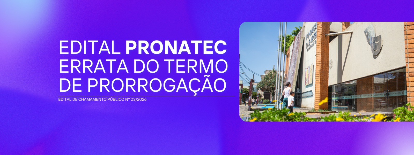 ERRATA DO TERMO DE PRORROGAÇÃO