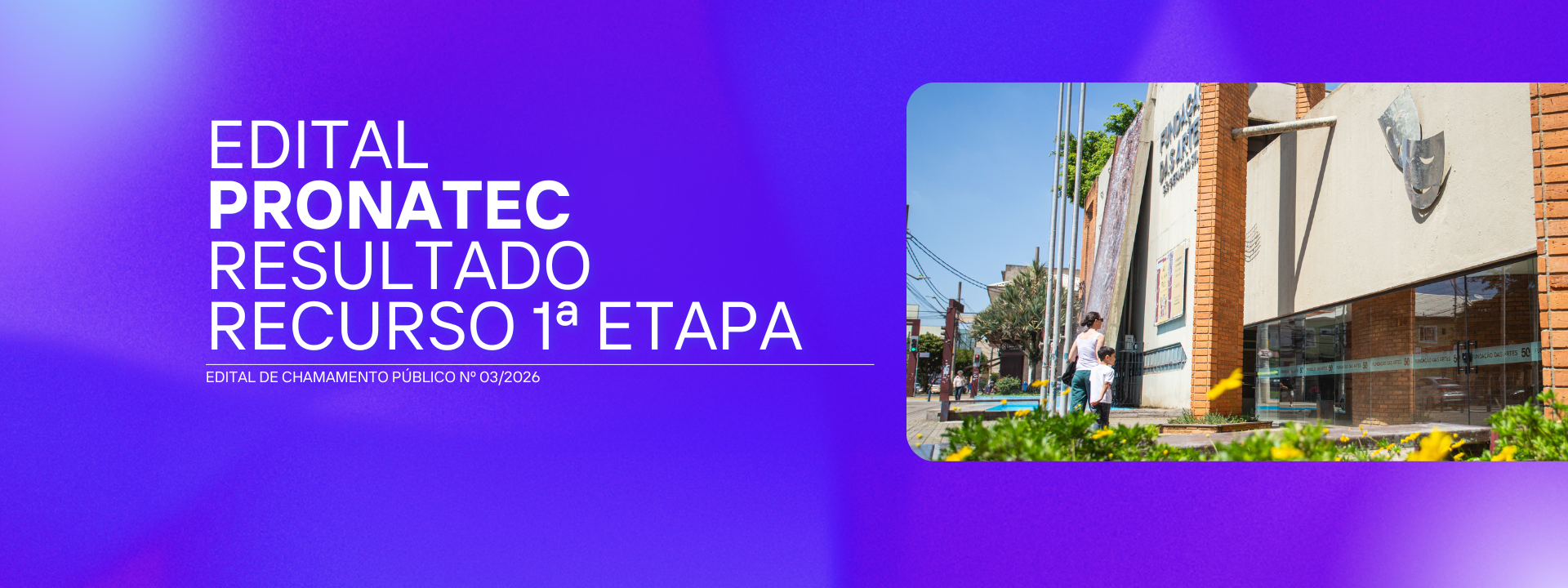 Resultado Recurso 1ª Etapa Edital 003 2026
