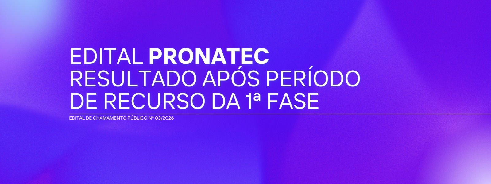 003/ RESULTADO APÓS PERIODO DE RECURSO DA 1ª FASE